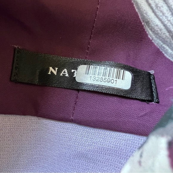 Natori Secretary Bow Floral Tie Neck Blouse 13525 - Picture 8 of 10